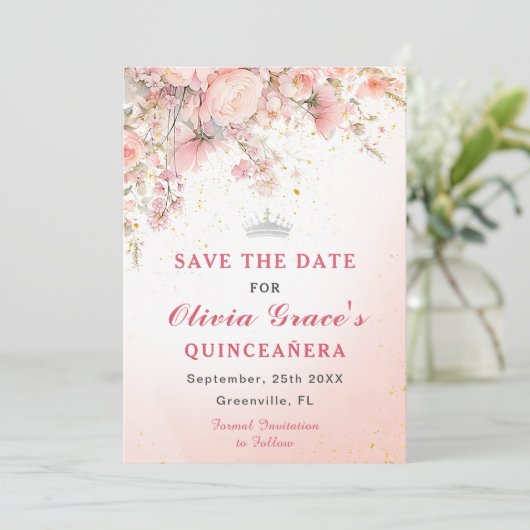 ガーデンかわいらしワイルドフラワーウォータカラー甘い16 セーブザデート