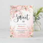 ガーデンかわいらしワイルドフラワーウォータカラー甘い16 招待状 (スタンド正面)