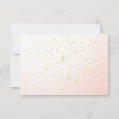 ガーデンかわいらしワイルドフラワーズスウィート16メッセージカード 出欠カード (裏面)