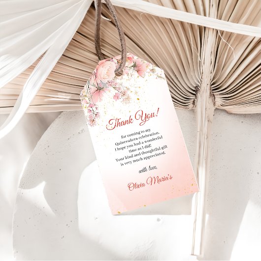 ガーデンかわいらしワイルドフラワーズスウィート16 ギフトタグ