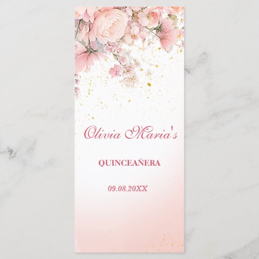 ガーデンかわいらしワイルドフラワーズスウィート16 メニュー (裏面)