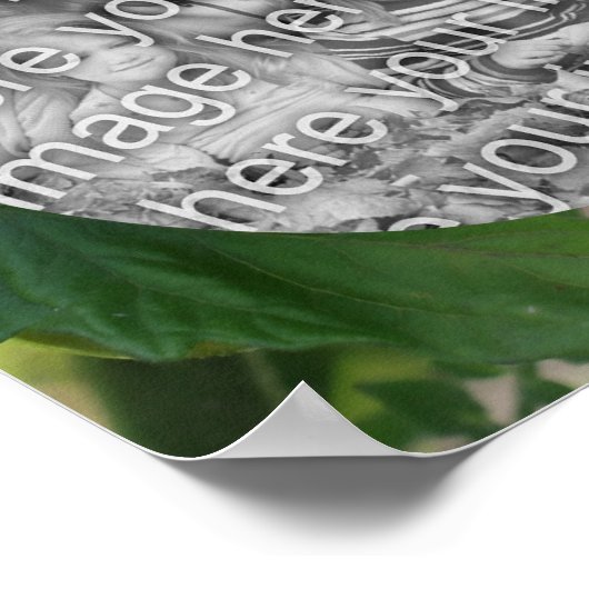 ガーデンさくらんぼトマトあなたの写真を追加 ポスター (角)