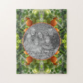 ガーデンさくらんぼトマトのフレーム自分の写真を追加 ジグソーパズル (縦)