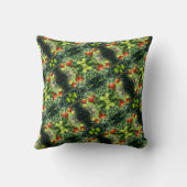 ガーデンさくらんぼトマト抽象芸術自然 クッション (裏面)