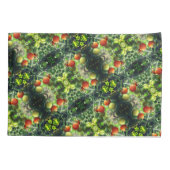 ガーデンさくらんぼトマト抽象芸術自然 枕カバー (裏面)