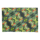 ガーデンさくらんぼトマト抽象芸術自然 枕カバー (正面)