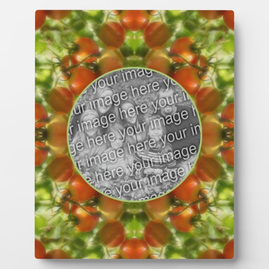 ガーデンさくらんぼトマト自然あなたの写真を追加 フォトプラーク (正面)