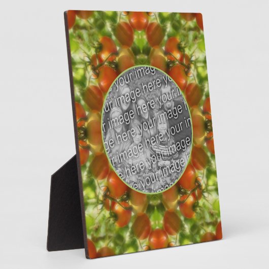 ガーデンさくらんぼトマト自然あなたの写真を追加 フォトプラーク (側面)