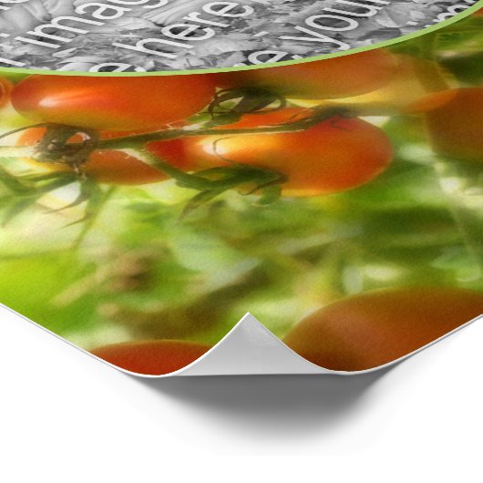 ガーデンさくらんぼトマト自然あなたの写真を追加 ポスター (角)