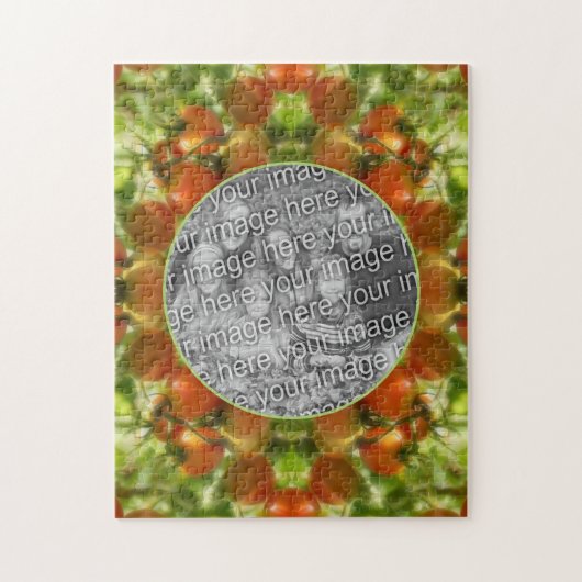 ガーデンさくらんぼトマト自然自分の写真を追加 ジグソーパズル (縦)