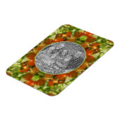 ガーデンさくらんぼトマト自然自分の写真を追加 マグネット (左側)