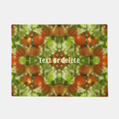 ガーデンさくらんぼトマト自然 パーソナライズされた ドアマット (正面)