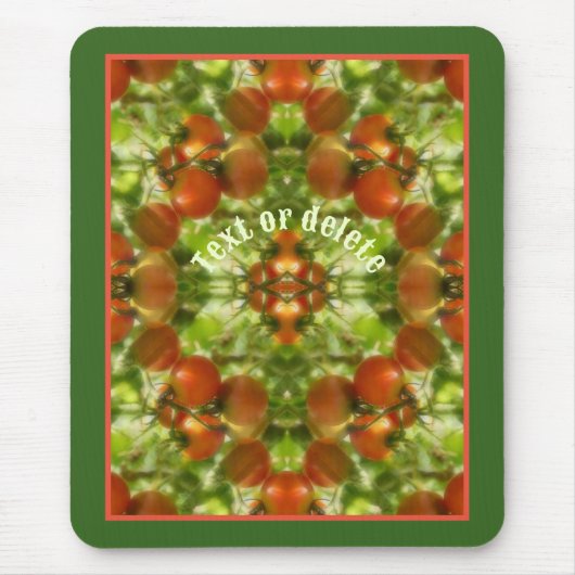 ガーデンさくらんぼトマト自然 パーソナライズされた マウスパッド (正面)