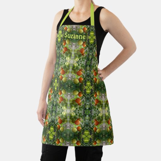 ガーデンさくらんぼトマパーソナライズされたート エプロン (インサイチュ)
