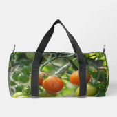 ガーデンさくらんぼトマパーソナライズされたート ダッフルバッグ (裏面)