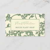 ガーデンつる植物パターかわいらしン名刺 名刺 (正面)