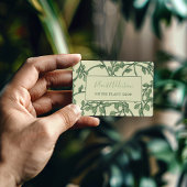 ガーデンつる植物パターかわいらしン名刺 名刺