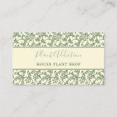 ガーデンつる植物パターかわいらしン名刺 名刺 (正面)