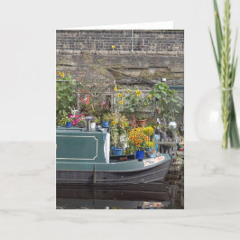 ガーデンとナローボート サンキューカード