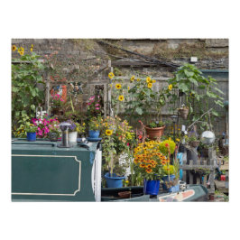 ガーデンとナローボート ポスター