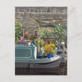 ガーデンとナローボート ポストカード