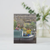 ガーデンとナローボート ポストカード (スタンド正面)