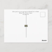 ガーデンとナローボート ポストカード (裏面)