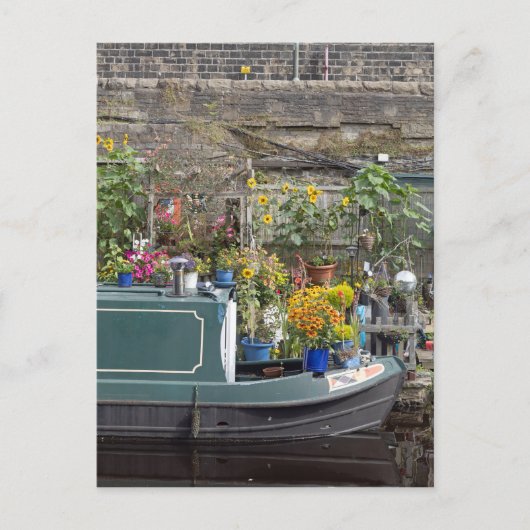 ガーデンとナローボート ポストカード (正面)