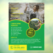 ガーデンと造園サービスのウィンドウの固定 ウィンドウサイン (シート3)