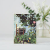 ガーデンにベイウィンドウのあるイーゴン・シーレ・ハウス ポストカード (スタンド正面)