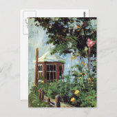 ガーデンにベイウィンドウのあるイーゴン・シーレ・ハウス ポストカード (正面/裏面)