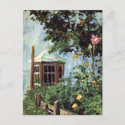 ガーデンにベイウィンドウのあるイーゴン・シーレ・ハウス ポストカード (正面)