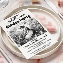 ガーデンのささやきガーデンパーティーの招待状 ポストカード