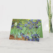 ガーデンのアイリスVincent Vanゴッホ サンキューカード (正面)
