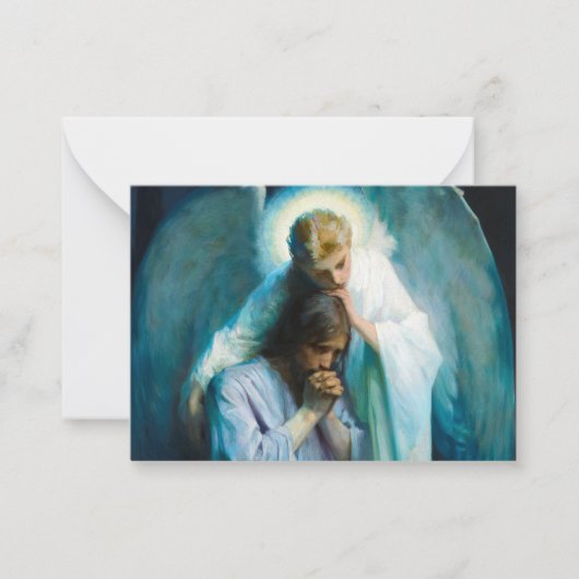 ガーデンのアゴニー, 1898によってフランシュワルツ ノートカード (正面)