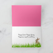 ガーデンのイースターバニー シーズンカード (内部)