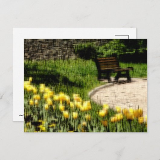 ガーデンのデジタル効果のスタイル"impression" シーズンポストカード (正面/裏面)