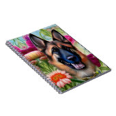 ガーデンのドイツの羊飼い ノートブック (右側)