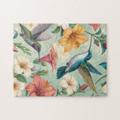 ガーデンのハミングバード ジグソーパズル (横)