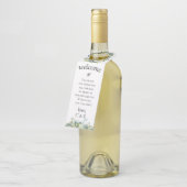 ガーデンのパーソナライズされた葉 ボトルネックタグ (アングル)