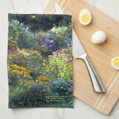 ガーデンの初期秋 キッチンタオル (四つ折り)