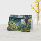 「ガーデンの喜び」空白のノートカード カード (黄色い花)