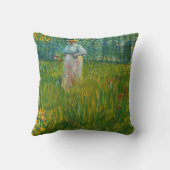 ガーデンの女性歩く – ビンセント・ヴァン・ゴッホ クッション (裏面)