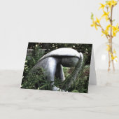 ガーデンの女性 カード (黄色い花)