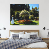 ガーデンの女性 キャンバスプリント (インサイチュ (寝室))