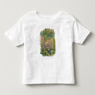 ガーデンの女性(キャンバス上の油) トドラーTシャツ
