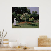 ガーデンの女性。サントアドレス ポスター (キッチン)