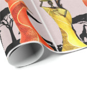 ガーデンの女性 ラッピングペーパー (ロールコーナー)