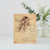 ガーデンの少女 ポストカード (スタンド正面)