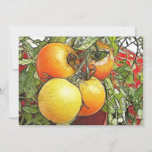 ガーデンの新鮮な家宝トマト 招待状 (裏面)